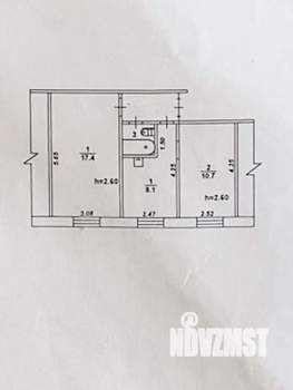 2-к квартира, вторичка, 38м2, 2/5 этаж