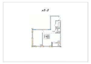 2-к квартира, строящийся дом, 63м2, 4/14 этаж