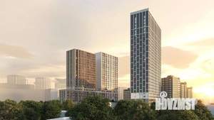 1-к квартира, строящийся дом, 45м2, 8/25 этаж