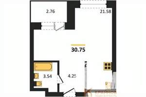 Студия квартира, вторичка, 31м2, 14/28 этаж