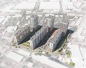1-к квартира, строящийся дом, 36м2, 1/17 этаж