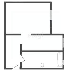 1-к квартира, вторичка, 30м2, 4/5 этаж