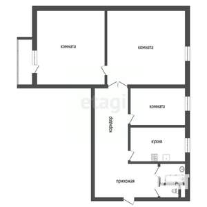 3-к квартира, вторичка, 55м2, 3/9 этаж