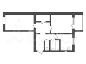 2-к квартира, вторичка, 46м2, 3/5 этаж