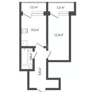 1-к квартира, вторичка, 33м2, 9/18 этаж