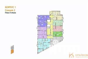 2-к квартира, сданный дом, 61м2, 4/21 этаж