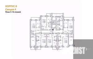 1-к квартира, вторичка, 51м2, 13/16 этаж
