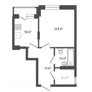 1-к квартира, вторичка, 40м2, 9/18 этаж