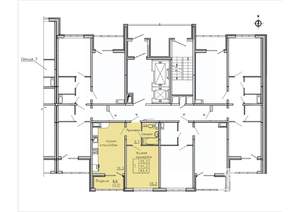 1-к квартира, вторичка, 43м2, 6/18 этаж