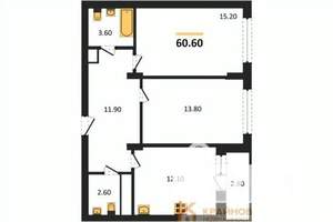 2-к квартира, вторичка, 61м2, 5/13 этаж