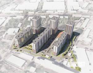 1-к квартира, строящийся дом, 37м2, 14/17 этаж