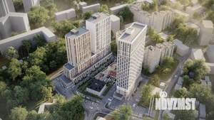 1-к квартира, строящийся дом, 40м2, 8/25 этаж