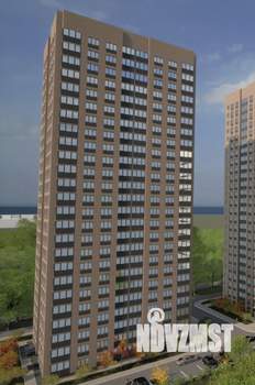1-к квартира, строящийся дом, 34м2, 7/25 этаж
