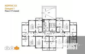 1-к квартира, вторичка, 38м2, 14/17 этаж