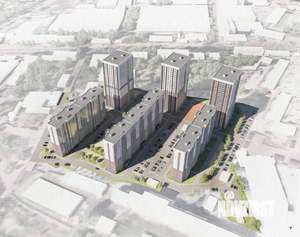 1-к квартира, строящийся дом, 21м2, 6/17 этаж
