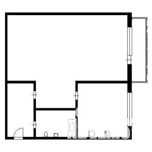 1-к квартира, вторичка, 30м2, 1/3 этаж