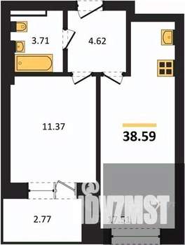 1-к квартира, вторичка, 39м2, 2/28 этаж