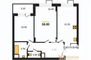 2-к квартира, вторичка, 58м2, 2/11 этаж