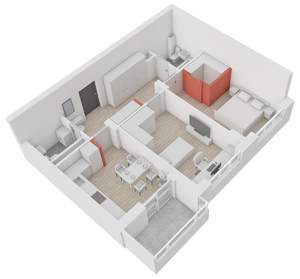 2-к квартира, вторичка, 62м2, 8/13 этаж