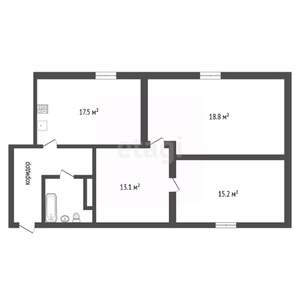 2-к квартира, вторичка, 77м2, 4/5 этаж