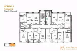 1-к квартира, вторичка, 39м2, 9/10 этаж