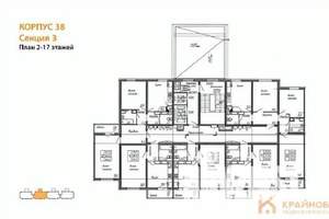 2-к квартира, вторичка, 66м2, 16/17 этаж