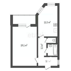 1-к квартира, вторичка, 42м2, 10/10 этаж