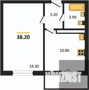1-к квартира, вторичка, 38м2, 14/17 этаж