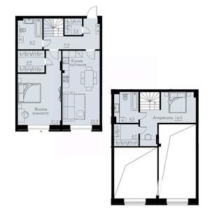 2-к квартира, вторичка, 93м2, 1/5 этаж