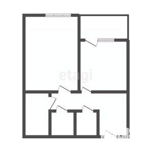 1-к квартира, вторичка, 53м2, 3/20 этаж
