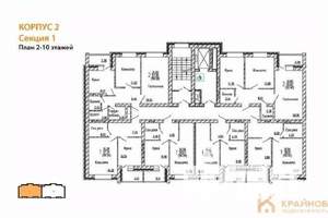2-к квартира, вторичка, 58м2, 10/10 этаж