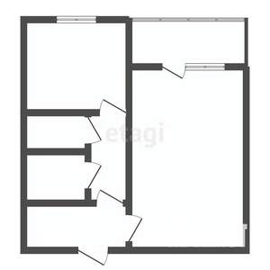 1-к квартира, вторичка, 38м2, 8/12 этаж