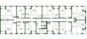 Студия квартира, строящийся дом, 28м2, 2/13 этаж