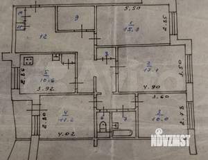 4-к квартира, вторичка, 101м2, 1/9 этаж