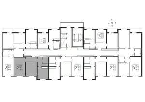 2-к квартира, вторичка, 58м2, 3/19 этаж
