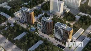 1-к квартира, строящийся дом, 40м2, 6/15 этаж