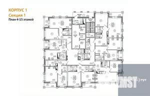 1-к квартира, вторичка, 42м2, 5/25 этаж