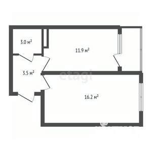 1-к квартира, вторичка, 37м2, 9/14 этаж