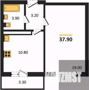 1-к квартира, вторичка, 38м2, 8/17 этаж