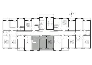 2-к квартира, вторичка, 62м2, 18/19 этаж