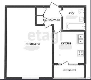 1-к квартира, вторичка, 36м2, 5/5 этаж