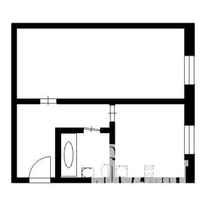1-к квартира, вторичка, 30м2, 1/3 этаж