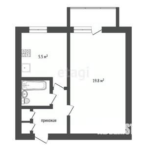 1-к квартира, вторичка, 43м2, 14/17 этаж