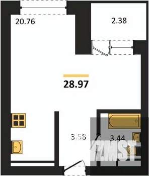 Студия квартира, вторичка, 29м2, 16/28 этаж