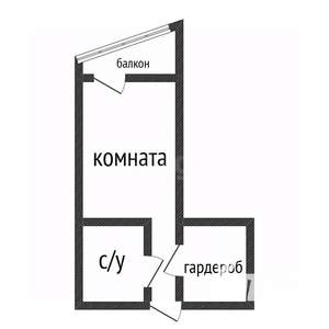 Студия квартира, вторичка, 22м2, 3/19 этаж