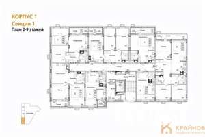 2-к квартира, строящийся дом, 65м2, 7/15 этаж