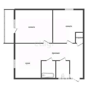 2-к квартира, вторичка, 44м2, 3/9 этаж