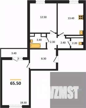 2-к квартира, вторичка, 66м2, 17/17 этаж