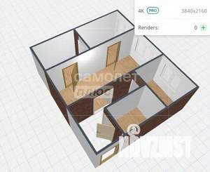 2-к квартира, вторичка, 44м2, 3/5 этаж