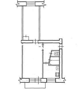 2-к квартира, вторичка, 46м2, 4/5 этаж